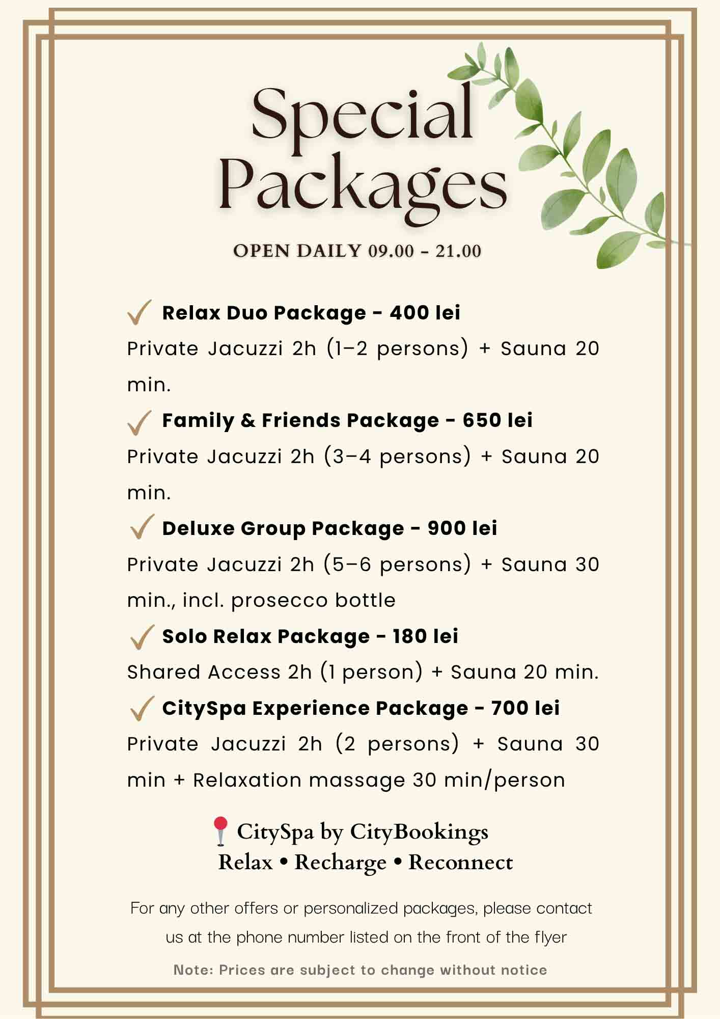 cityspa-jacuzzi-sauna-packages