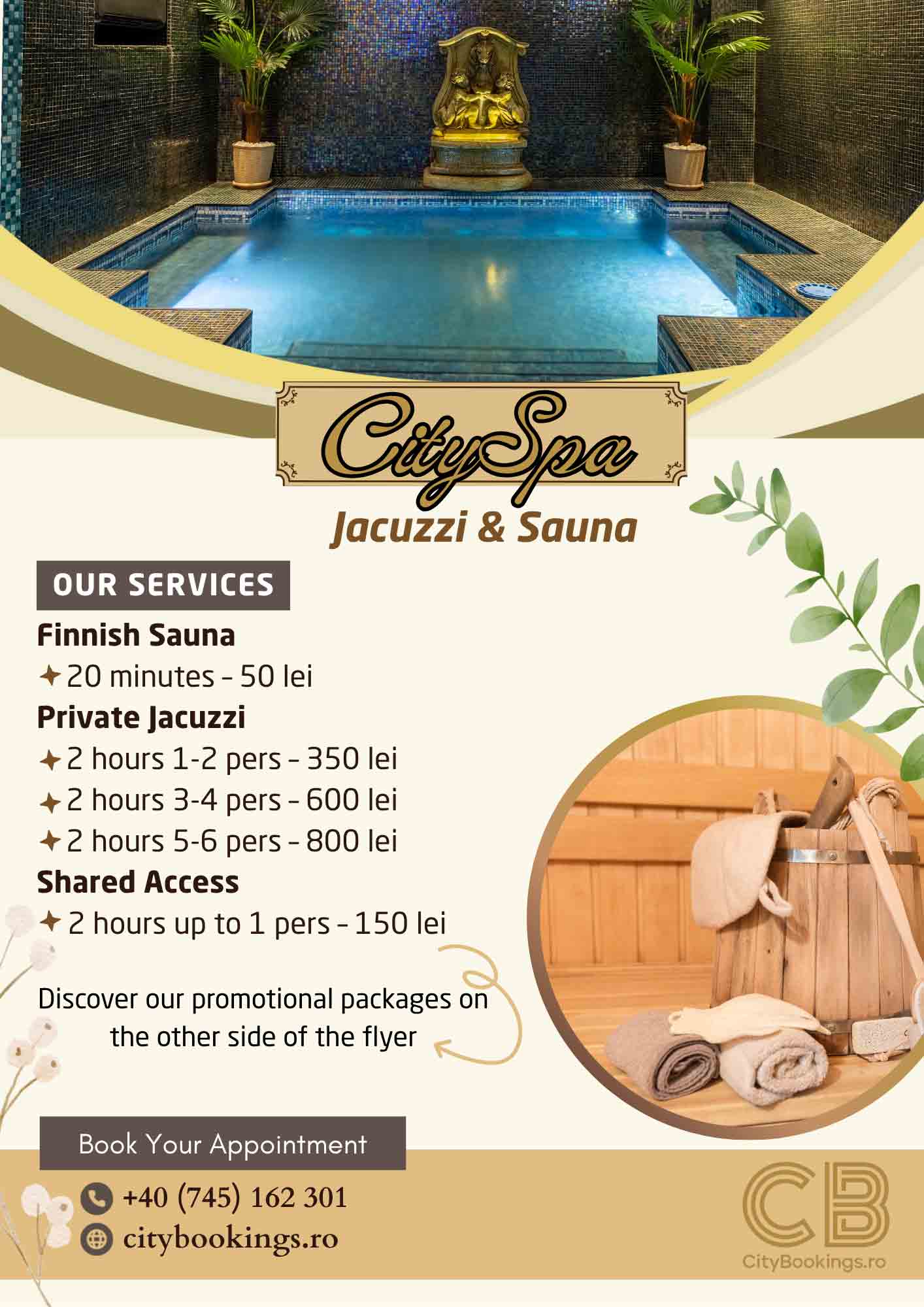 cityspa-jacuzzi-sauna-price-list